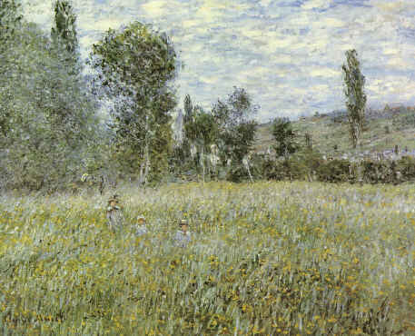 Claude Monet Across the Meadow